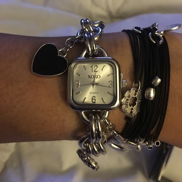 Xoxo Accessories Xoxo Silver Tone Charm Watch Poshmark